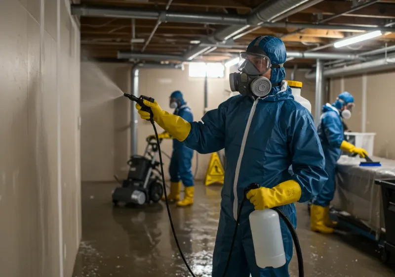 Basement Sanitization and Antimicrobial Treatment process in Lake View, AL